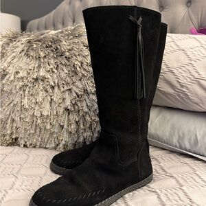 Ugg Black Suede Knee-High Boots